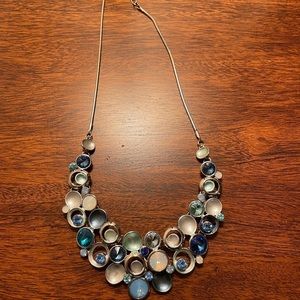 Silver and Blues Necklace